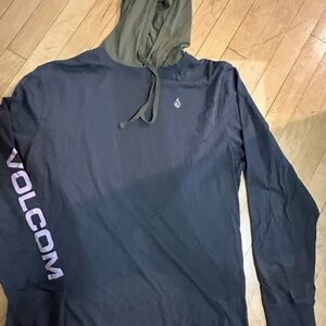 Volcom Charcoal and Olive Hoodie